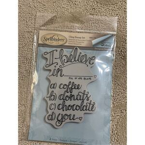 Spellbinders Designer Series SBS-132 Cling Stamp “I Believe In”